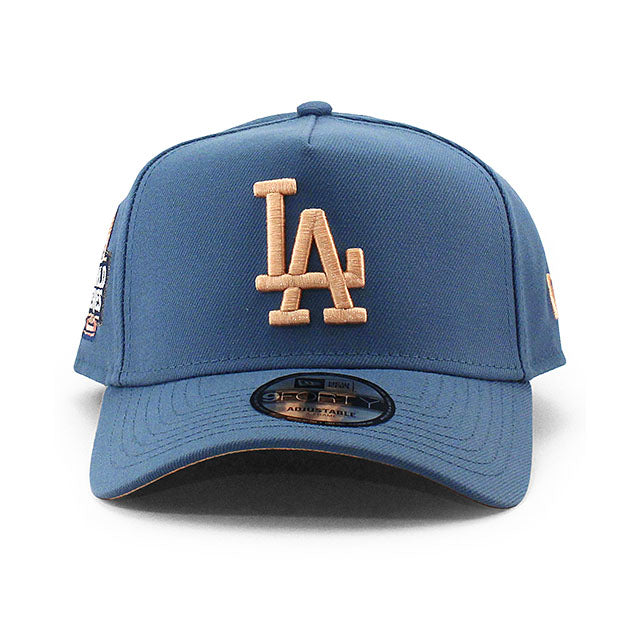 ニューエラ キャップ 9FORTY スナップバック ドジャース MLB 2024 WORLD SERIES PEACH BOTTOM A-FRAME SNAPBACK CAP F BLUE
