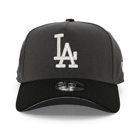 ニューエラ キャップ 9FORTY ロサンゼルス ドジャース MLB 2024 WORLD SERIES CHAMPIONS GREY BOTTOM A-FRAME SNAPBACK CAP GRAY