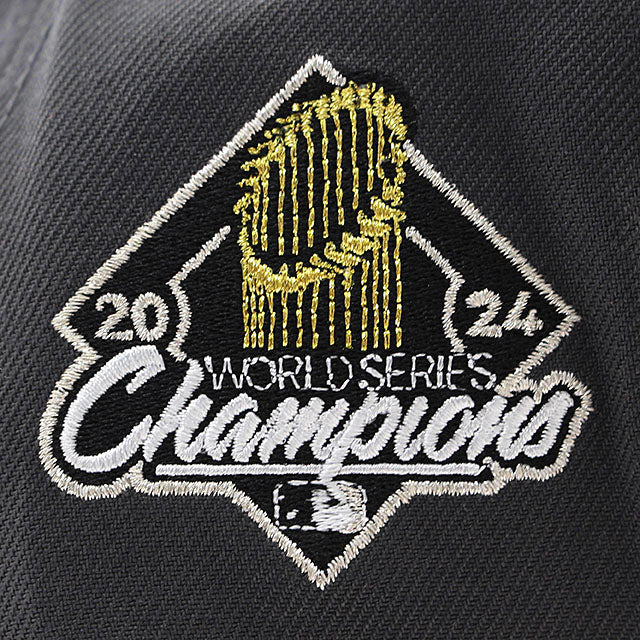 ニューエラ キャップ 9FORTY ロサンゼルス ドジャース MLB 2024 WORLD SERIES CHAMPIONS GREY BOTTOM A-FRAME SNAPBACK CAP GRAY