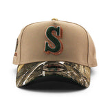 ニューエラ キャップ 9FORTY シアトル マリナーズ MLB 20TH GREEN BOTTOM A-FRAME SNAPBACK CAP CAMEL