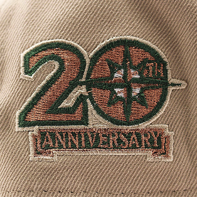 ニューエラ キャップ 9FORTY シアトル マリナーズ MLB 20TH GREEN BOTTOM A-FRAME SNAPBACK CAP CAMEL