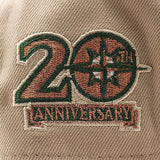ニューエラ キャップ 9FORTY シアトル マリナーズ MLB 20TH GREEN BOTTOM A-FRAME SNAPBACK CAP CAMEL