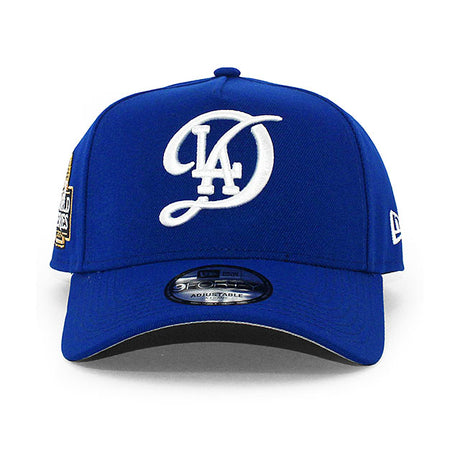 ニューエラ キャップ 9FORTY ロサンゼルス ドジャース MLB 2024 WORLD SERIES RED BOTTOM A-FRAME SNAPBACK CAP BLUE