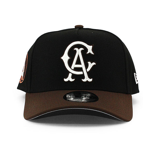 ニューエラ キャップ 9FORTY カリフォルニア エンゼルス MLB 25TH GREY BOTTOM A-FRAME SNAPBACK CAP BLACK