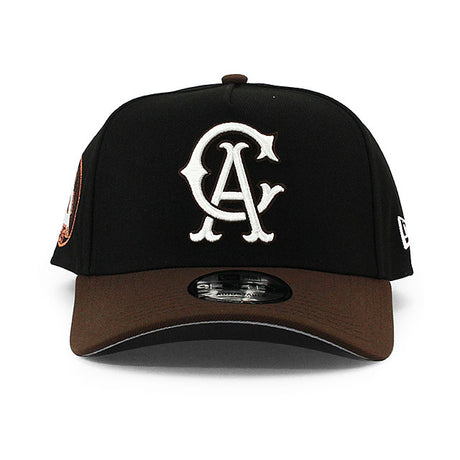 ニューエラ キャップ 9FORTY カリフォルニア エンゼルス MLB 25TH GREY BOTTOM A-FRAME SNAPBACK CAP BLACK