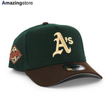 ニューエラ キャップ 9FORTY オークランド アスレチックス MLB 25TH GREY BOTTOM A-FRAME SNAPBACK CAP GREEN