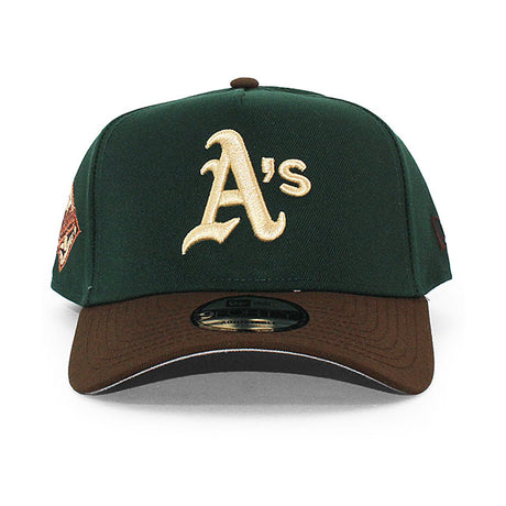 ニューエラ キャップ 9FORTY オークランド アスレチックス MLB 25TH GREY BOTTOM A-FRAME SNAPBACK CAP GREEN