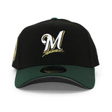 ニューエラ キャップ 9FORTY ミルウォーキー ブルワーズ MLB 25TH GREY BOTTOM A-FRAME SNAPBACK CAP BLACK