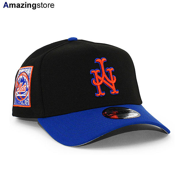 ニューエラ キャップ 9FORTY ニューヨーク メッツ MLB 25TH GREY BOTTOM A-FRAME SNAPBACK CAP BLACK