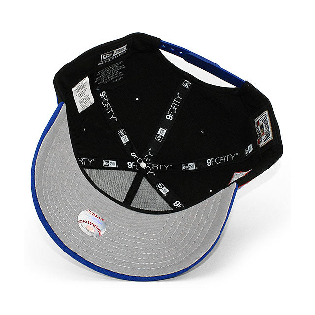 ニューエラ キャップ 9FORTY ニューヨーク メッツ MLB 25TH GREY BOTTOM A-FRAME SNAPBACK CAP BLACK