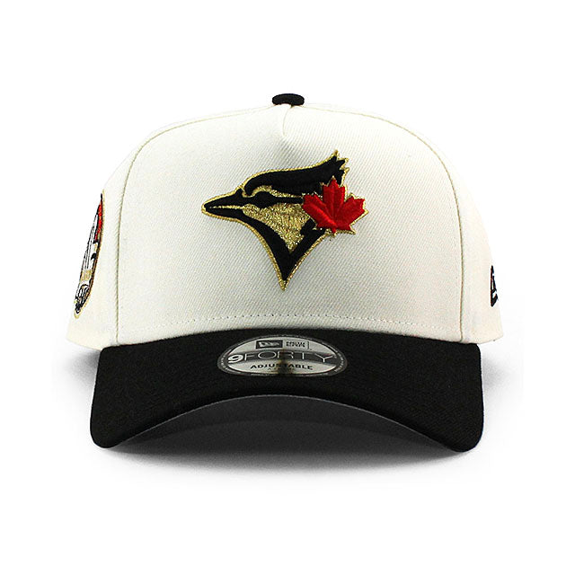 ニューエラ キャップ 9FORTY トロント ブルージェイズ MLB 30TH GREY BOTTOM A-FRAME SNAPBACK CAP CREAM