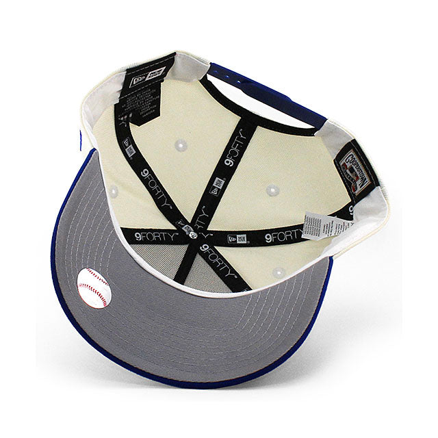 ニューエラ キャップ 9FORTY トロント ブルージェイズ MLB 30TH GREY BOTTOM A-FRAME SNAPBACK CAP CREAM