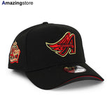 ニューエラ キャップ 9FORTY ロサンゼルス エンゼルス MLB 40TH RED BOTTOM A-FRAME SNAPBACK CAP BLACK
