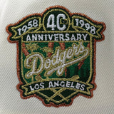 ニューエラ キャップ 9FORTY ロサンゼルス ドジャース MLB 40TH GREY BOTTOM A-FRAME SNAPBACK CAP CREAM