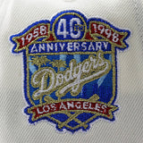 ニューエラ キャップ 9FORTY ロサンゼルス ドジャース MLB 40TH GREY BOTTOM A-FRAME SNAPBACK CAP CREAM