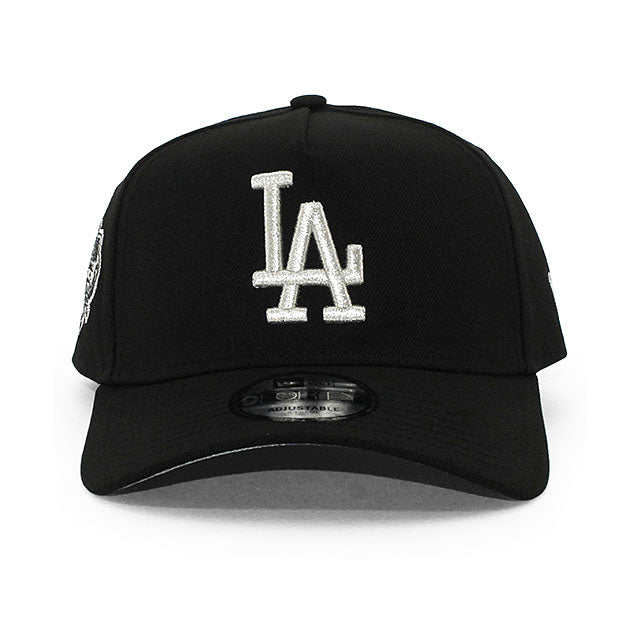 ニューエラ キャップ 9FORTY ロサンゼルス ドジャース MLB 40TH GREY BOTTOM A-FRAME SNAPBACK CAP BLACK