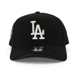 ニューエラ キャップ 9FORTY ロサンゼルス ドジャース MLB 40TH GREY BOTTOM A-FRAME SNAPBACK CAP BLACK