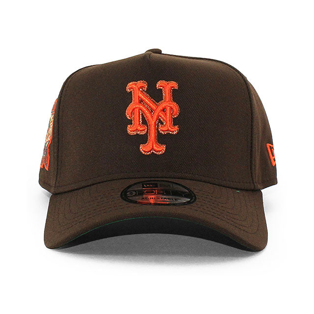 ニューエラ キャップ 9FORTY ニューヨーク メッツ MLB 40TH GREEN BOTTOM A-FRAME SNAPBACK CAP BROWN