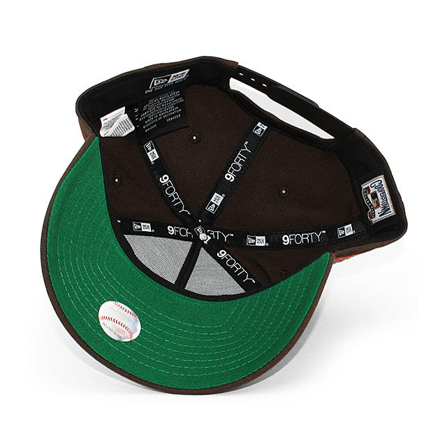 ニューエラ キャップ 9FORTY ニューヨーク メッツ MLB 40TH GREEN BOTTOM A-FRAME SNAPBACK CAP BROWN