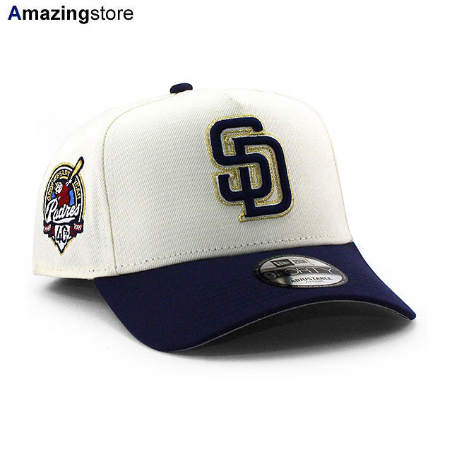 ニューエラ キャップ 9FORTY サンディエゴ パドレス MLB 40TH GREY BOTTOM A-FRAME SNAPBACK CAP CREAM