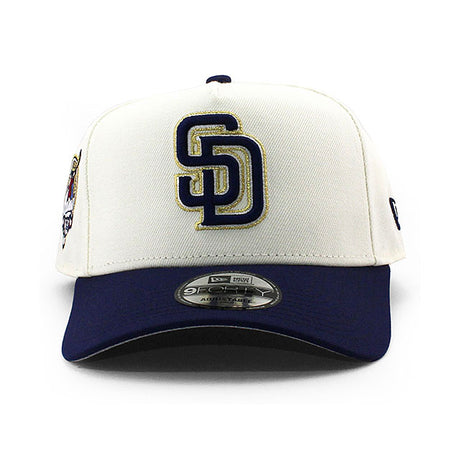 ニューエラ キャップ 9FORTY サンディエゴ パドレス MLB 40TH GREY BOTTOM A-FRAME SNAPBACK CAP CREAM