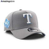 ニューエラ キャップ 9FORTY テキサス レンジャーズ MLB 40TH LT BLUE BOTTOM A-FRAME SNAPBACK CAP GRAY