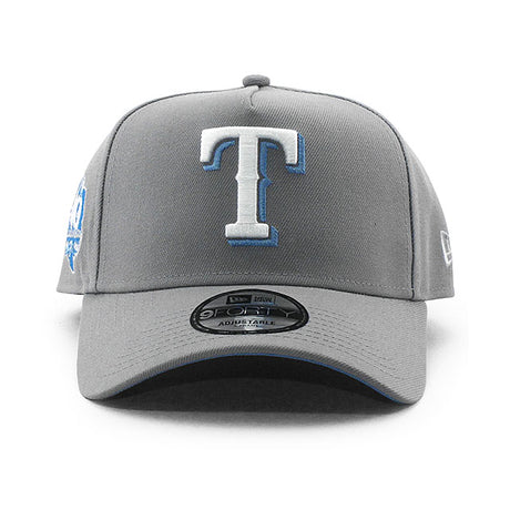 ニューエラ キャップ 9FORTY テキサス レンジャーズ MLB 40TH LT BLUE BOTTOM A-FRAME SNAPBACK CAP GRAY