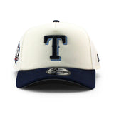 ニューエラ キャップ 9FORTY テキサス レンジャーズ MLB 40TH GREY BOTTOM A-FRAME SNAPBACK CAP CREAM