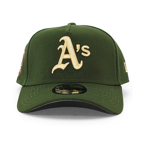 ニューエラ キャップ 9FORTY オークランド アスレチックス MLB 50TH GREY BOTTOM A-FRAME SNAPBACK CAP GREEN