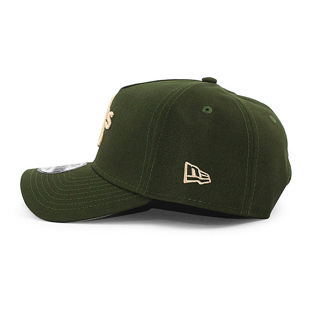 ニューエラ キャップ 9FORTY オークランド アスレチックス MLB 50TH GREY BOTTOM A-FRAME SNAPBACK CAP GREEN