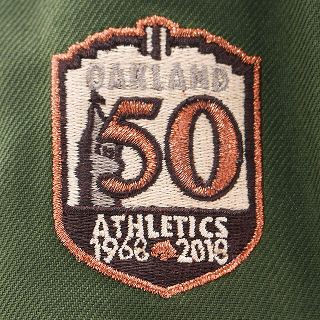 ニューエラ キャップ 9FORTY オークランド アスレチックス MLB 50TH GREY BOTTOM A-FRAME SNAPBACK CAP GREEN