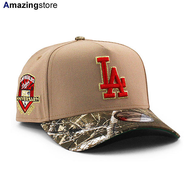 ニューエラ キャップ 9FORTY ロサンゼルス ドジャース MLB 50TH GREEN BOTTOM A-FRAME SNAPBACK CAP CAMEL