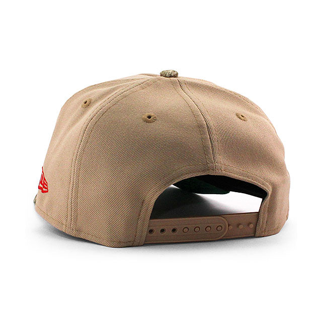 ニューエラ キャップ 9FORTY ロサンゼルス ドジャース MLB 50TH GREEN BOTTOM A-FRAME SNAPBACK CAP CAMEL