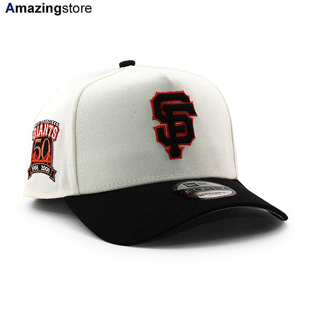 ニューエラ キャップ 9FORTY サンフランシスコ ジャイアンツ MLB 50TH GREY BOTTOM A-FRAME SNAPBACK CAP CREAM