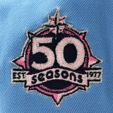 ニューエラ キャップ 9FORTY シアトル マリナーズ MLB 50TH PINK BOTTOM A-FRAME SNAPBACK CAP SKY