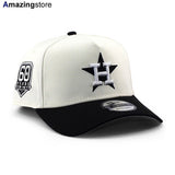 ニューエラ キャップ 9FORTY ヒューストン アストロズ MLB 60TH GREY BOTTOM A-FRAME SNAPBACK CAP CREAM