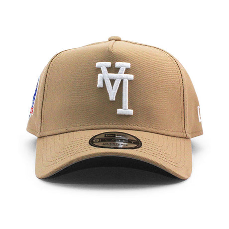 ニューエラ キャップ 9FORTY ロサンゼルス ドジャース MLB 60TH GREY BOTTOM A-FRAME SNAPBACK CAP CAMEL