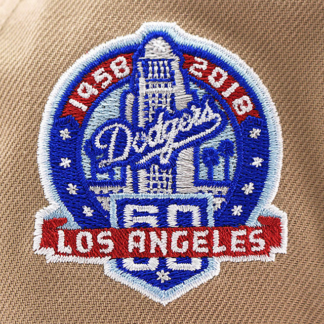 ニューエラ キャップ 9FORTY ロサンゼルス ドジャース MLB 60TH GREY BOTTOM A-FRAME SNAPBACK CAP CAMEL
