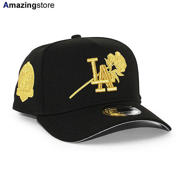 ニューエラ キャップ 9FORTY ロサンゼルス ドジャース MLB 60TH GREY BOTTOM A-FRAME SNAPBACK CAP BLACK