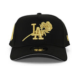 ニューエラ キャップ 9FORTY ロサンゼルス ドジャース MLB 60TH GREY BOTTOM A-FRAME SNAPBACK CAP BLACK