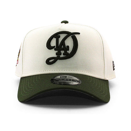 ニューエラ キャップ 9FORTY ロサンゼルス ドジャース MLB 60TH GREY BOTTOM A-FRAME SNAPBACK CAP&nbsp;CREAM