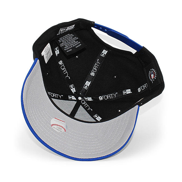 ニューエラ キャップ 9FORTY ニューヨーク メッツ MR MET MLB 60TH GREY BOTTOM A-FRAME SNAPBACK CAP BLACK