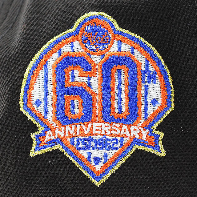 ニューエラ キャップ 9FORTY ニューヨーク メッツ MR MET MLB 60TH GREY BOTTOM A-FRAME SNAPBACK CAP BLACK