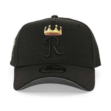 ニューエラ キャップ 9FORTY カンザスシティ ロイヤルズ MLB 1985 WORLD SERIES 30TH GREY BOTTOM A-FRAME SNAPBACK CAP BLACK