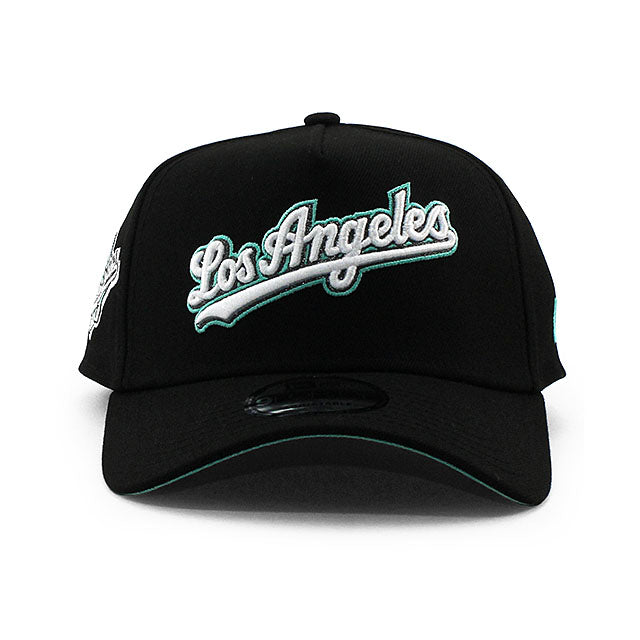 ニューエラ キャップ 9FORTY ロサンゼルス ドジャース MLB 1988 WORLD SERIES TIFFANY BOTTOM A-FRAME SNAPBACK CAP BLACK