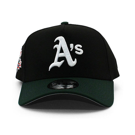 ニューエラ キャップ 9FORTY オークランド アスレチックス MLB 1989 WORLD SERIES GREY BOTTOM A-FRAME SNAPBACK CAP BLACK