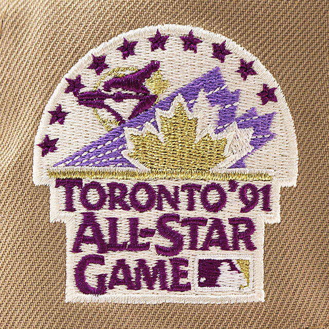 ニューエラ キャップ 9FORTY トロント ブルージェイズ MLB 1991 ALL STAR GAME PURPLE BOTTOM A-FRAME SNAPBACK CAP CAMEL