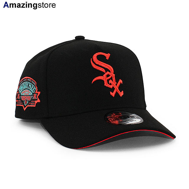 ニューエラ キャップ 9FORTY シカゴ ホワイトソックス MLB 1991 INAUGURAL YEAR LAVA RED BOTTOM A-FRAME SNAPBACK CAP BLACK