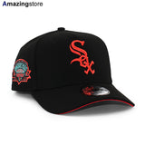 ニューエラ キャップ 9FORTY シカゴ ホワイトソックス MLB 1991 INAUGURAL YEAR LAVA RED BOTTOM A-FRAME SNAPBACK CAP BLACK