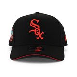 ニューエラ キャップ 9FORTY シカゴ ホワイトソックス MLB 1991 INAUGURAL YEAR LAVA RED BOTTOM A-FRAME SNAPBACK CAP BLACK